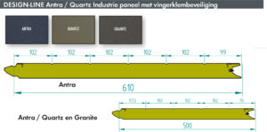 Sectionaaldeuren Antra, Quartz en Granite panelen | Brabant Deur