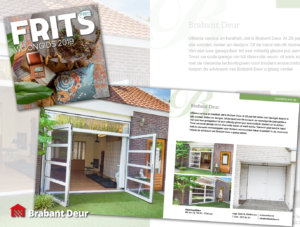 Openslaande garagedeuren in de Frits woongids | Brabant Deur